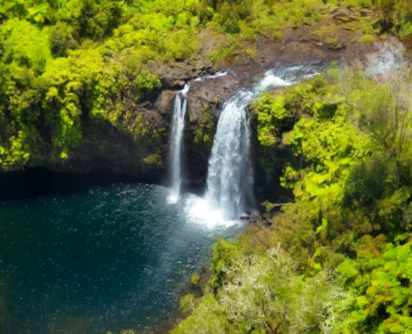 big island circle island rainbow