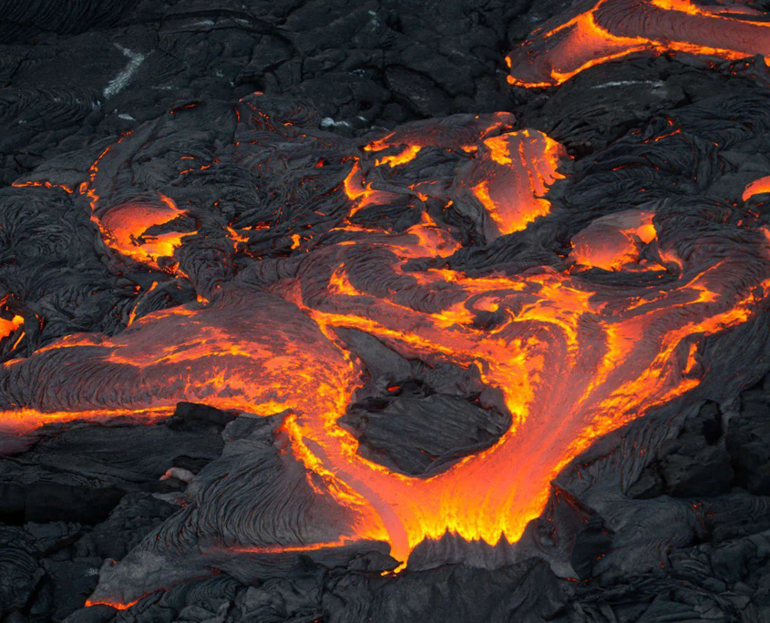 big island volcano kohala landing seeing lava activity