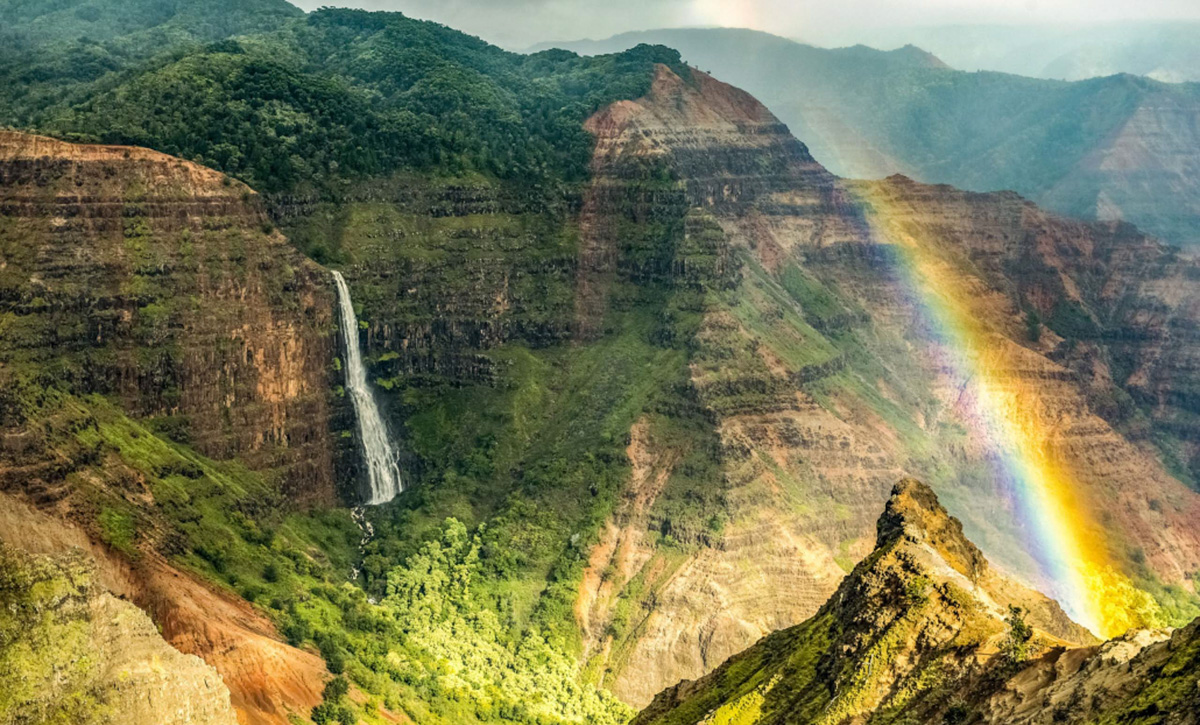 kauai private tours waimea canyon waterfall and rainbow kauai