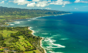 north shore aerial haleiwa and kaena point oahu